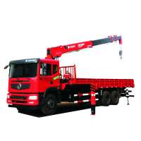 Construction Machinery LIANZHONG 12ton Telescopic Boom Truck Mounted Crane SQ12S4