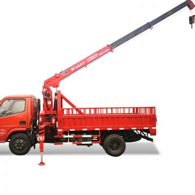 SQ3.2S3 3.2ton small truck mounted telescopic boom truck cranes with Dongfeng Chassis